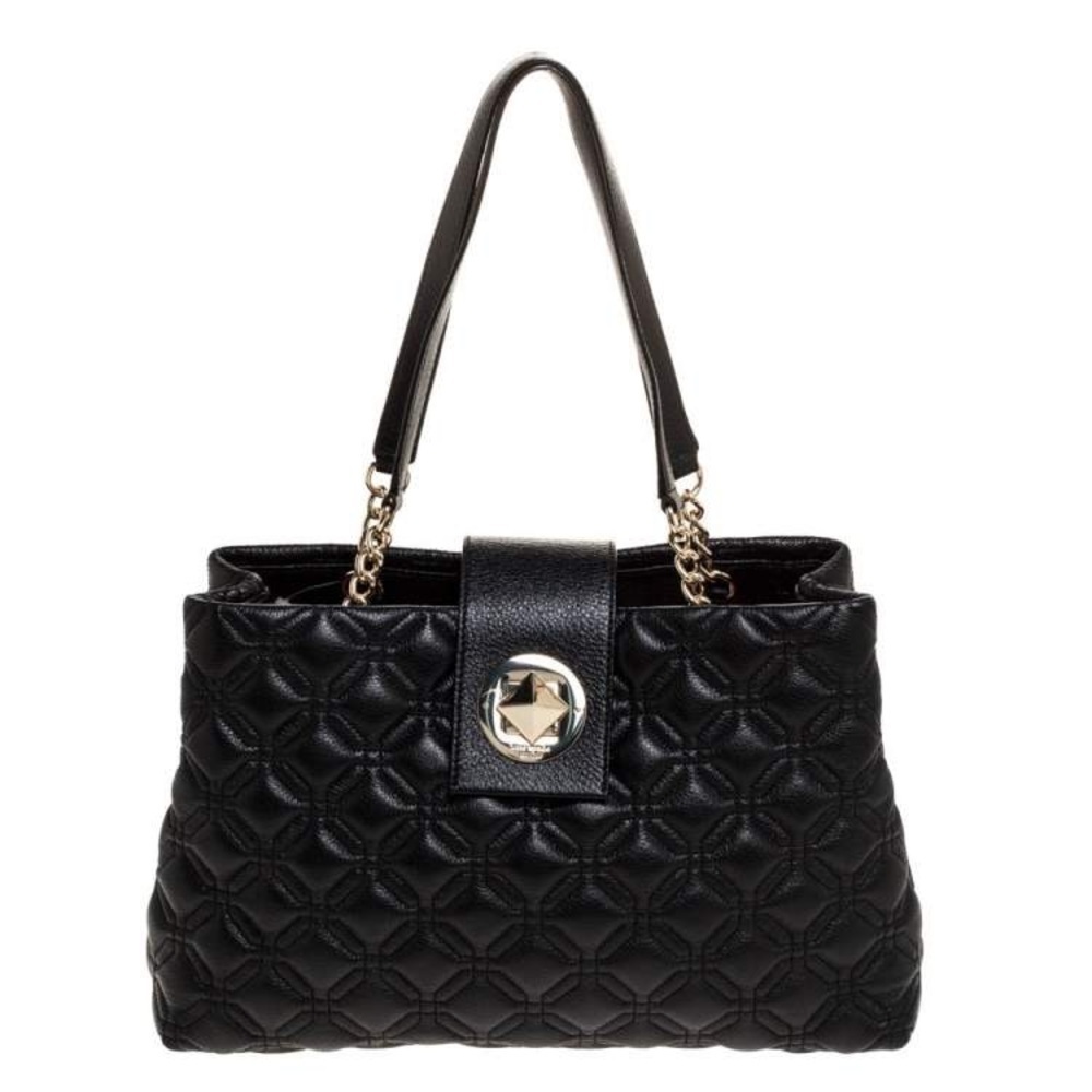 🆕 KATE SPADE Black Quilted Leather Astor Court Elena Tote
